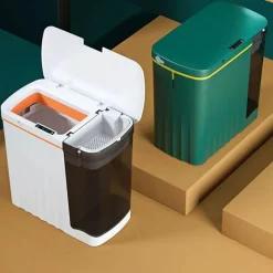 The Culinary Kit Küche & Esszimmer-Doppelter Mülleimer - Abfalleimer mit Flüssigkeitstrenner