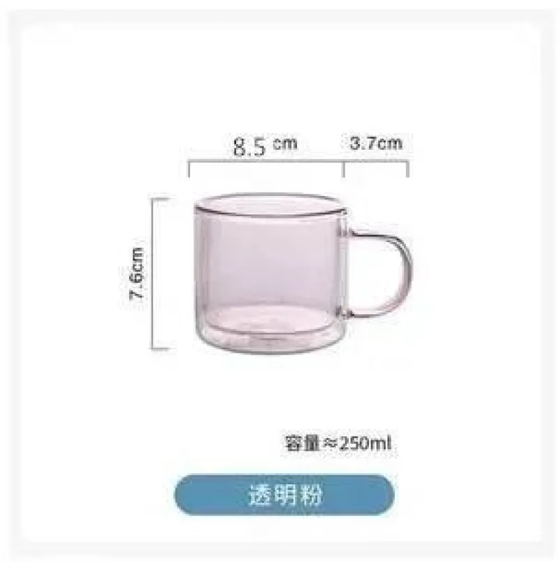 Plates u0026 More Küche & Esszimmer-Doppelwandiges Glasbecher-Set – 250 ml für Kaffee, Tee, Wein, Whiskey, Saft