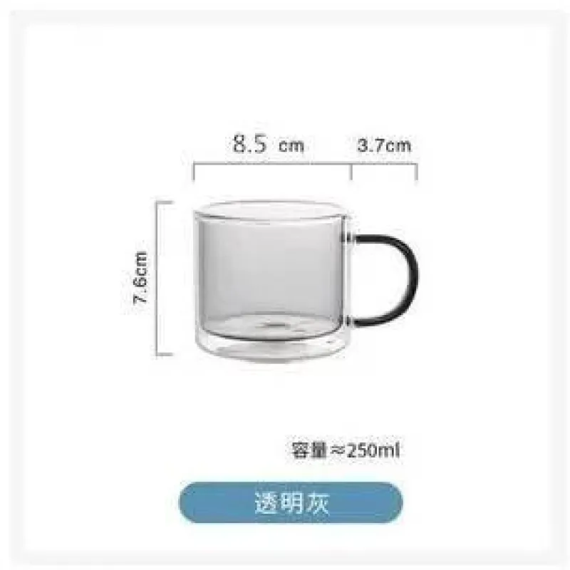 Plates u0026 More Küche & Esszimmer-Doppelwandiges Glasbecher-Set – 250 ml für Kaffee, Tee, Wein, Whiskey, Saft