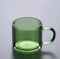 Plates u0026 More Küche & Esszimmer-Doppelwandiges Glasbecher-Set – 250 ml für Kaffee, Tee, Wein, Whiskey, Saft