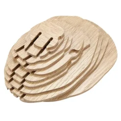 The Gilded Nest Möbel-3D-Puzzle aus Holz mit Hirschkopf – dekorative Wandkunst für die Inneneinrichtung