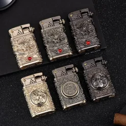 The Outdoor Vault Heimwerkzeuge|Outdoor & Garten-Dragon Wings Messingfeuerzeug - Kerosin-Design