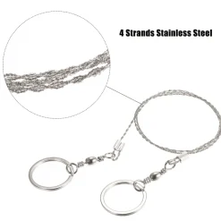 Roam Ready Camping-Werkzeuge|Outdoor-Gadgets-Drahtsäge aus Edelstahl – Camping-Überlebenswerkzeug