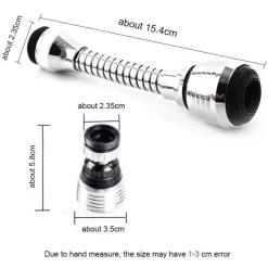 Tom Küche & Esszimmer-Drehbare Küchenhahnverlängerung mit Wasserfilter – ideal für den Einsatz zu Hause und im Badezimmer