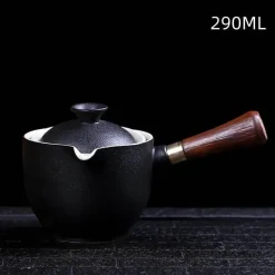 Brew Bliss Küche & Esszimmer-Drehbare Keramik-Teekanne – Traditionelles Harmony-Design