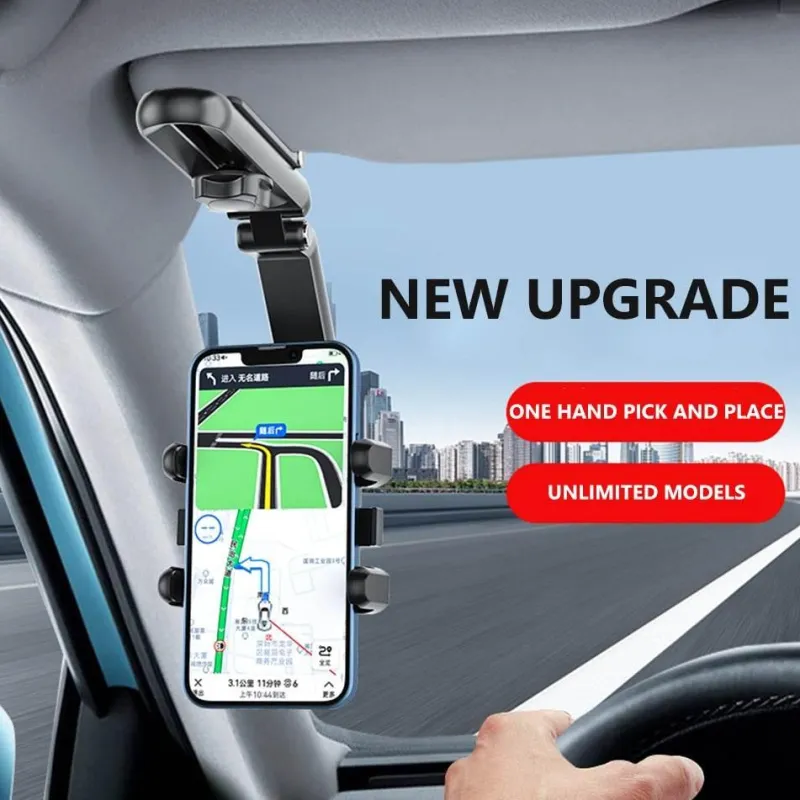 Wild u0026 Free Gear Autozubehör|Automobilindustrie-Drehbarer Autotelefonhalter - Sonnenblenden-Cliphalterung