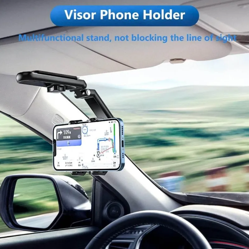 Wild u0026 Free Gear Autozubehör|Automobilindustrie-Drehbarer Autotelefonhalter - Sonnenblenden-Cliphalterung