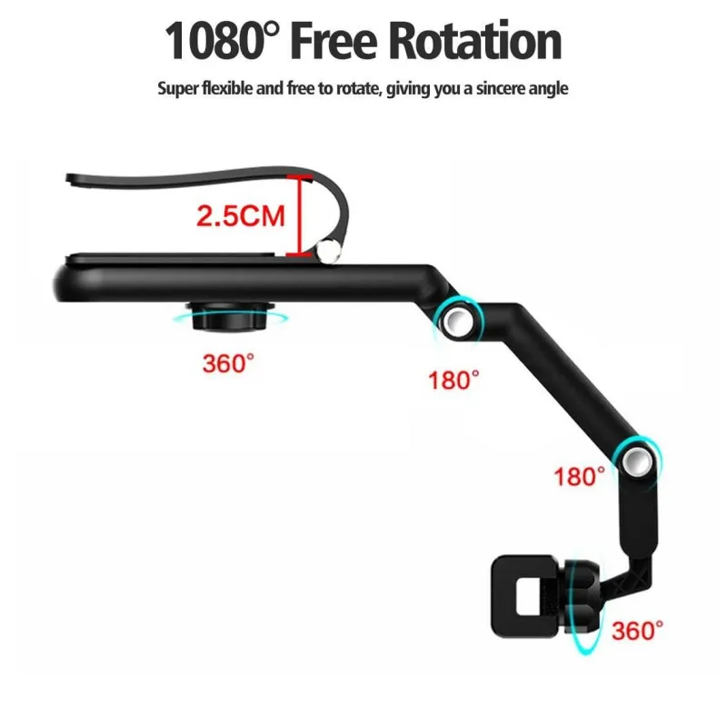 Wild u0026 Free Gear Autozubehör|Automobilindustrie-Drehbarer Autotelefonhalter - Sonnenblenden-Cliphalterung