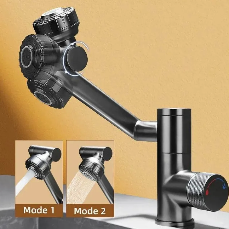 The Blissful Bath Badezimmer-Drehbarer Badezimmerhahn – Japanisches Design mit Digitalanzeige