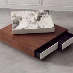 The Coffee Table Co. Möbel-Drehbarer Couchtisch – Modernes Agathe-Design