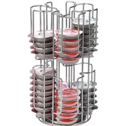 Tom Küche & Esszimmer-Drehbarer Kaffeepadhalter für 64 Kapseln – Stilvoller Aufbewahrungsständer