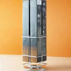 Tom Küche & Esszimmer-Drehbarer Kapselhalter für Nespresso – Ständer für 40 Kapseln für einfachen Zugriff und Organisation