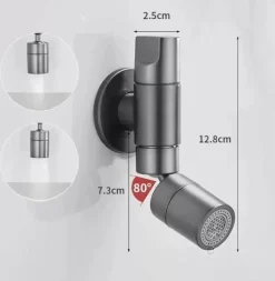 The Blissful Bath Badezimmer-Drehbarer Küchenhahn – Moderner, eleganter Wasserhahn