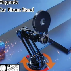 Wild u0026 Free Gear Autozubehör|Automobilindustrie-Drehbarer magnetischer Autotelefonhalter - Mechanischer Saugarm