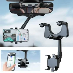Wild u0026 Free Gear Autozubehör|Automobilindustrie-Drehbarer Telefonhalter für den Rückspiegel - Verstellbare Autohalterung