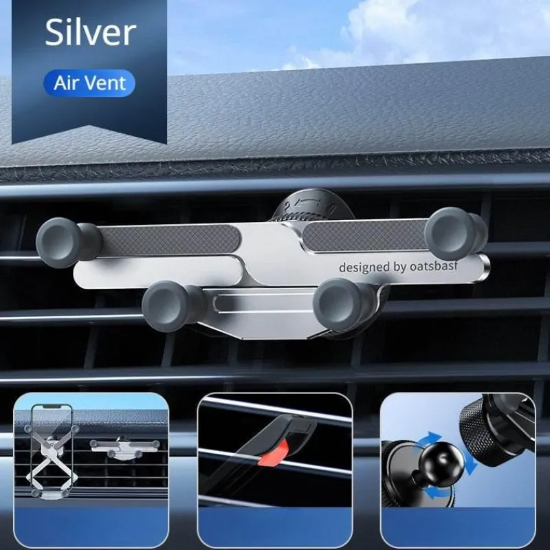 Wild u0026 Free Gear Autozubehör|Automobilindustrie-Drehbarer, unsichtbarer Telefonhalter für die Autolüftung - Verstellbare Universalhalterung