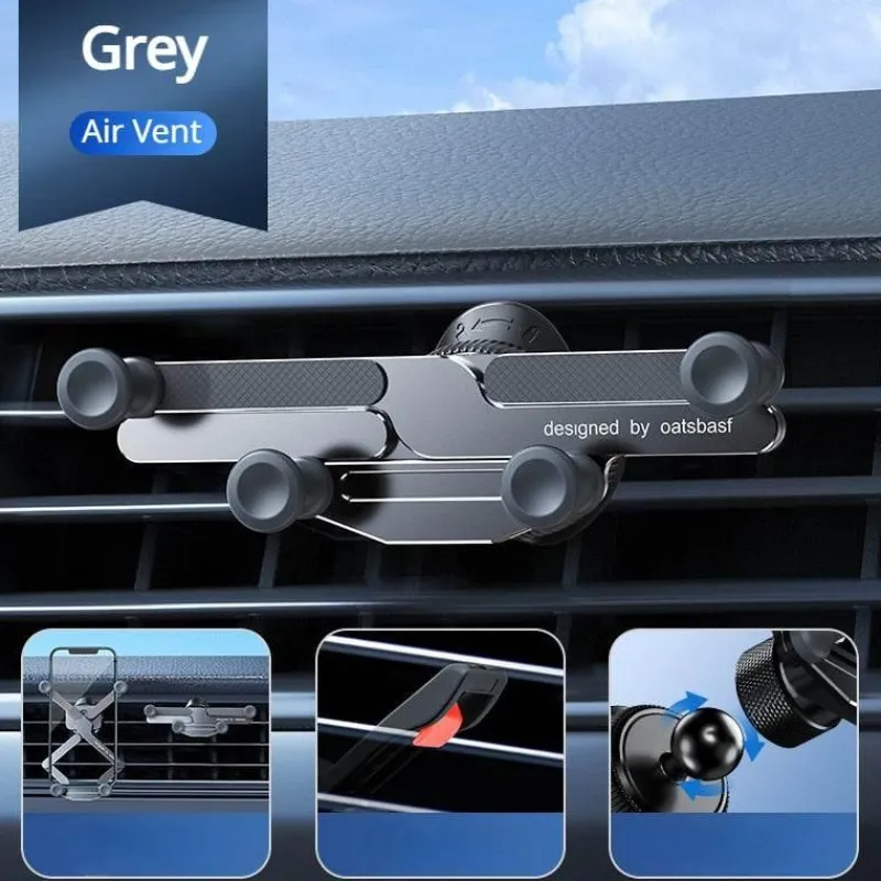 Wild u0026 Free Gear Autozubehör|Automobilindustrie-Drehbarer, unsichtbarer Telefonhalter für die Autolüftung - Verstellbare Universalhalterung