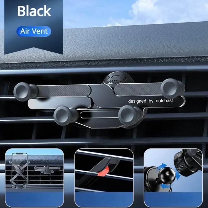 Wild u0026 Free Gear Autozubehör|Automobilindustrie-Drehbarer, unsichtbarer Telefonhalter für die Autolüftung - Verstellbare Universalhalterung