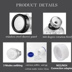 Deco Küche & Esszimmer-Drehbarer Wasserhahnfilter - Multifunktionaler Sprühhahnaufsatz