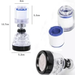 Deco Küche & Esszimmer-Drehbarer Wasserhahnfilter - Multifunktionaler Sprühhahnaufsatz