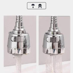 Deco Küche & Esszimmer-Drehbarer, wassersparender Wasserhahnkopf – 360 Grad schwenkbarer Wasserhahnaufsatz