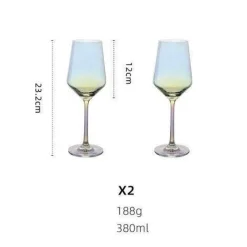 Timeless Touch Küche & Esszimmer-Drehbarer Weinglashalter aus Kristallglas – Eleganter Ständer für Trinkgefäße