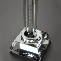 Timeless Touch Küche & Esszimmer-Drehbarer Weinglashalter aus Kristallglas – Eleganter Ständer für Trinkgefäße