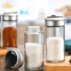 Tom Küche & Esszimmer-Drehbares Gewürzglas mit Aufbewahrungsmöglichkeit in der Küche für einfachen Zugriff auf die Gewürze