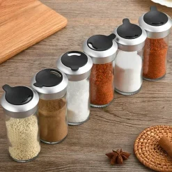 Tom Küche & Esszimmer-Drehbares Gewürzglas mit Aufbewahrungsmöglichkeit in der Küche für einfachen Zugriff auf die Gewürze