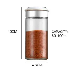 Tom Küche & Esszimmer-Drehbares Gewürzglas mit Aufbewahrungsmöglichkeit in der Küche für einfachen Zugriff auf die Gewürze