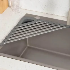 The Culinary Kit Küche & Esszimmer-Dreieckiges Abtropfgestell für die Spüle – platzsparendes Küchenregal