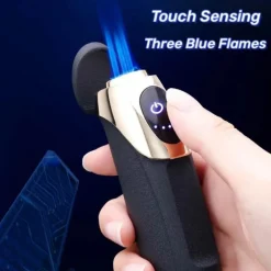 The Outdoor Vault Camping-Werkzeuge|Camping Im Freien-Dreiflammiges elektrisches Feuerzeug – wiederaufladbare Touch-Sensor-Technologie