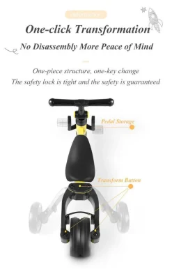 Kinder The Decor Haven Kinderwagen & Zubehör-Dreirad-Balance-Scooter für Kinder – Einfache Fahrt für kleine Kinder