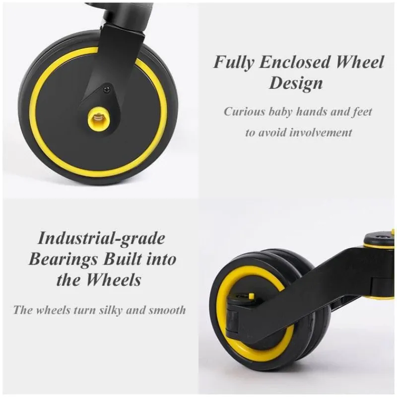 Kinder The Decor Haven Kinderwagen & Zubehör-Dreirad-Balance-Scooter für Kinder – Einfache Fahrt für kleine Kinder