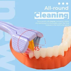 Kinder The Decor Haven Kinderwagen & Zubehör-Dreiseitige weiche Zahnbürste – Ultra Care Mundhygiene-Tool