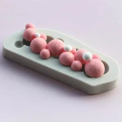 Tom Küche & Esszimmer-3D-Silikon-Blasen-Kuchenform für Kekse, Schokoladenkugeln