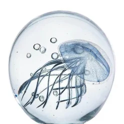 Accent Haven Wohndeko-3D-Skulptur mit leuchtender Qualle – dekoratives Ozean-Kunst-Ornament