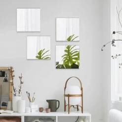 Willow u0026 Whim Gadgets Für Zuhause-3D-Spiegel-Wandaufkleber – selbstklebende DIY-Heimdekoration