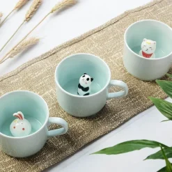 The Culinary Kit Küche & Esszimmer-3D-Tierbecher – Kreatives Cartoon-Trinkgeschirr