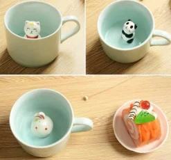 The Culinary Kit Küche & Esszimmer-3D-Tierbecher – Kreatives Cartoon-Trinkgeschirr