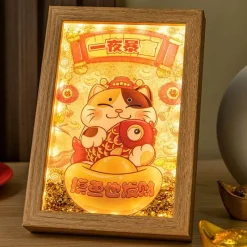 Illuminate Home Beleuchtung-3D-Treibsand-Lichtmalerei – Künstlerische LED-Wanddekoration