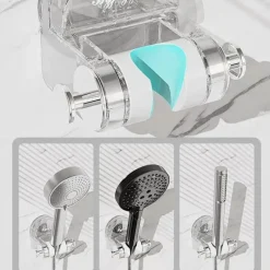 The Blissful Bath Badezimmer-Duschkopfhalter mit Ultra-Saugfunktion – Badezimmerzubehör zur Wandmontage