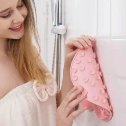 Tom Küche & Esszimmer-Duschmassagematte aus Silikon mit rutschfesten Saugnäpfen für sicheres und entspannendes Baden