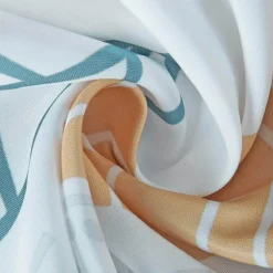 Aqua Essence Badezimmer-Duschvorhang mit Blumenmuster – Leichtes Frühlingsdekor fürs Badezimmer