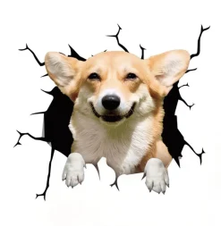 Wild u0026 Free Gear Autozubehör|Automobilindustrie-3D-Welpen-Auto-Kratzschutz-Aufkleber – süße Fahrzeugdekoration