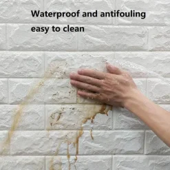 Comfort u0026 Style Gadgets Für Zuhause-3D-Ziegel-Wandaufkleber – selbstklebendes, weiches Dekor