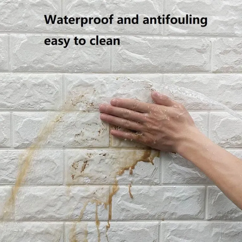 Comfort u0026 Style Gadgets Für Zuhause-3D-Ziegel-Wandaufkleber – selbstklebendes, weiches Dekor