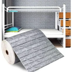 Comfort u0026 Style Gadgets Für Zuhause-3D-Ziegel-Wandaufkleber – selbstklebendes, weiches Dekor