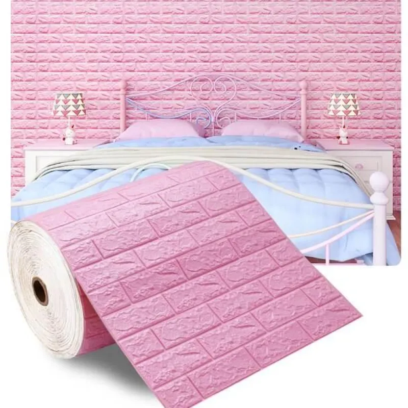 Comfort u0026 Style Gadgets Für Zuhause-3D-Ziegel-Wandaufkleber – selbstklebendes, weiches Dekor