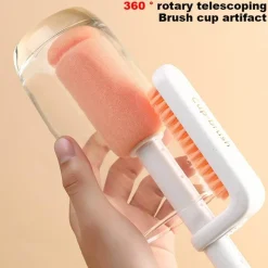 The Culinary Kit Küche & Esszimmer-Easy Spotless Flaschenreinigungsbürste mit langem Griff